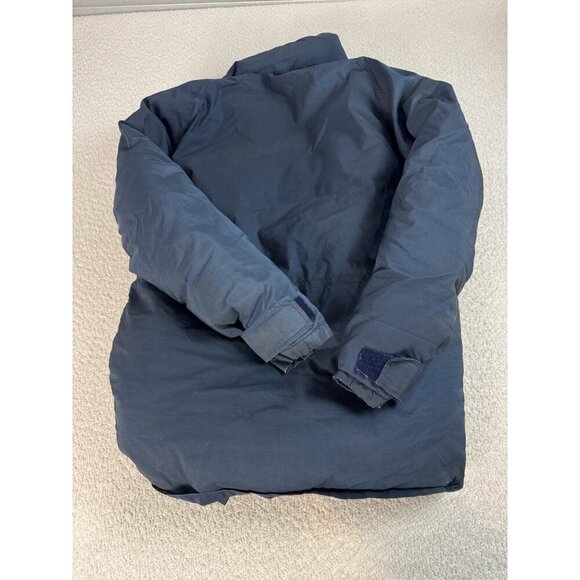 Vintage 80s North Face Blue Puffer Down Parka Jacket Brown Label‎ Size Medium - Picture 8 of 11